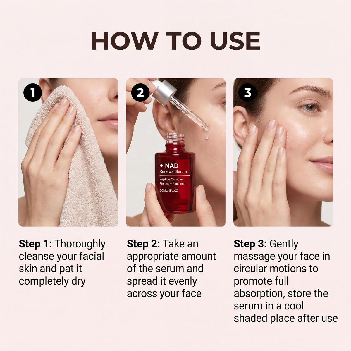 NAD Renewal Peptide Complex Face Serum