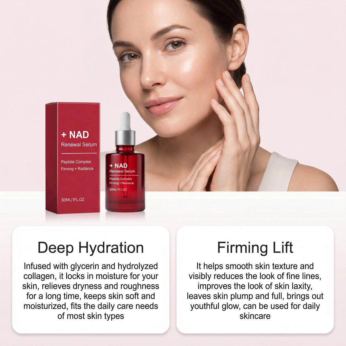 NAD Renewal Peptide Complex Face Serum