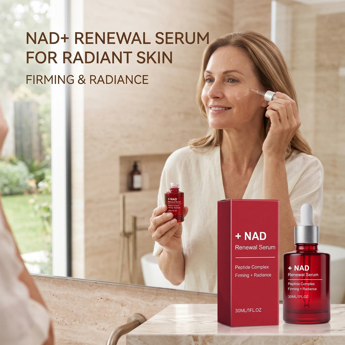 NAD Renewal Peptide Complex Face Serum