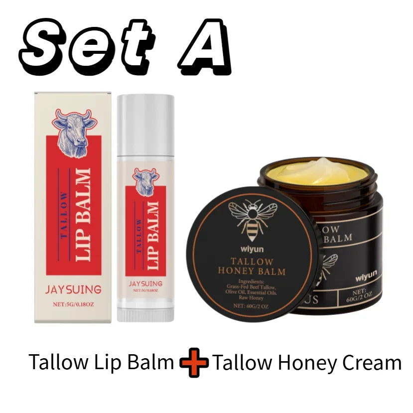 Whipped Beef Tallow Honey Balm Moisturizing Face Body Cream